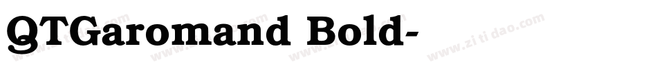 QTGaromand Bold字体转换